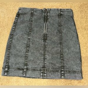 Denim short skirt